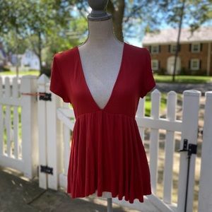 Urban Outfitters V Neck Short Sleeve